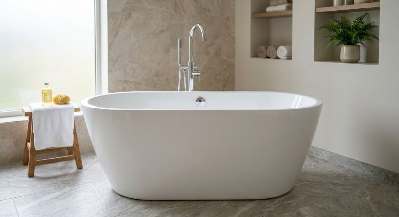 Acrylic Bathtub Installation in Nashua, NH