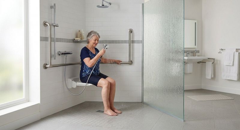 Senior Shower Installation in Portland, ME
